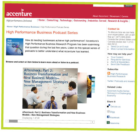 Accenture High Performance Business Podcast Series