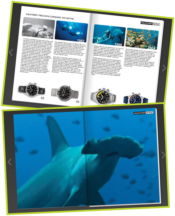 BRONZE WINNER: IWC Aquatimer E-book 